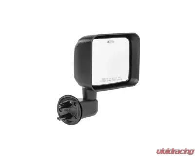 Quadratec Replacement Mirror in Black for Passenger Side Jeep Wrangler 2-Door | 4-Door JK 2007-2018 - 13111 0332